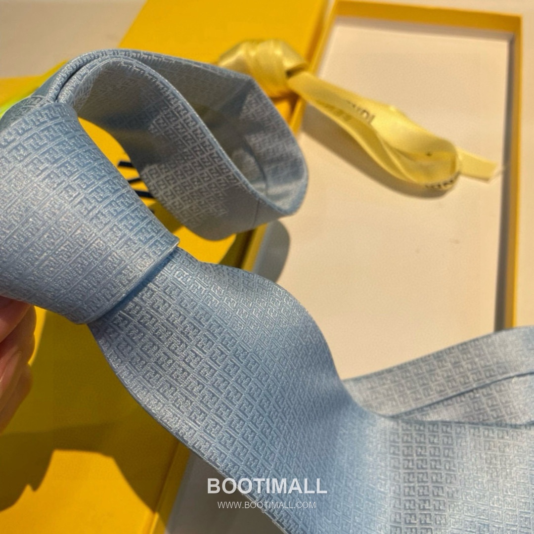 Fendi FF Jacquard Tie Jacquard Silk Black 펜디 FF 자카드 넥타이 자카드 실크 블랙 6