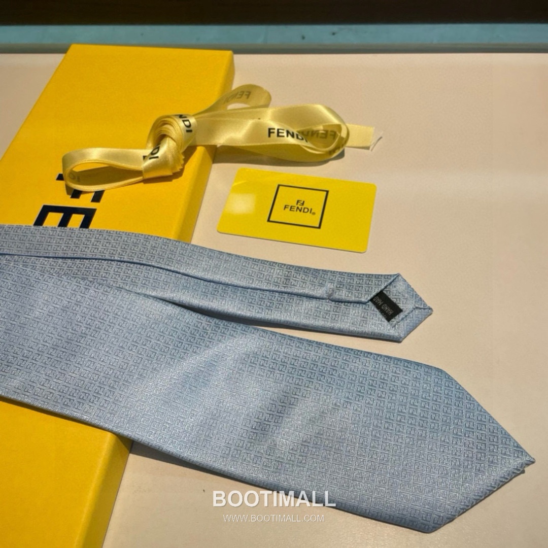 Fendi FF Jacquard Tie Jacquard Silk Black 펜디 FF 자카드 넥타이 자카드 실크 블랙 8