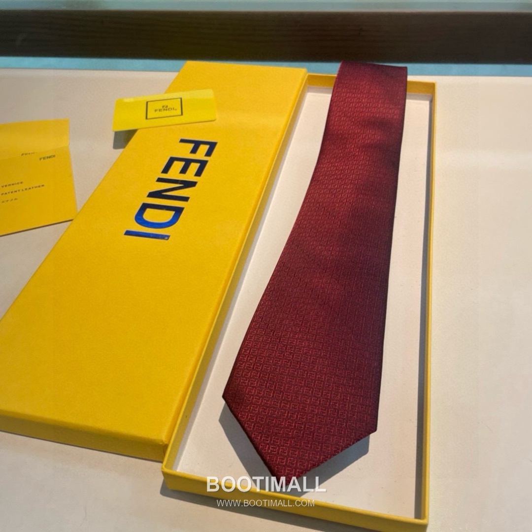 Fendi FF Jacquard Tie Jacquard Silk Black 펜디 FF 자카드 넥타이 자카드 실크 블랙 2
