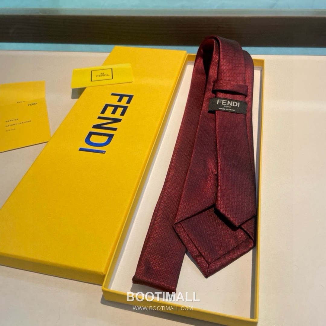 Fendi FF Jacquard Tie Jacquard Silk Black 펜디 FF 자카드 넥타이 자카드 실크 블랙 3