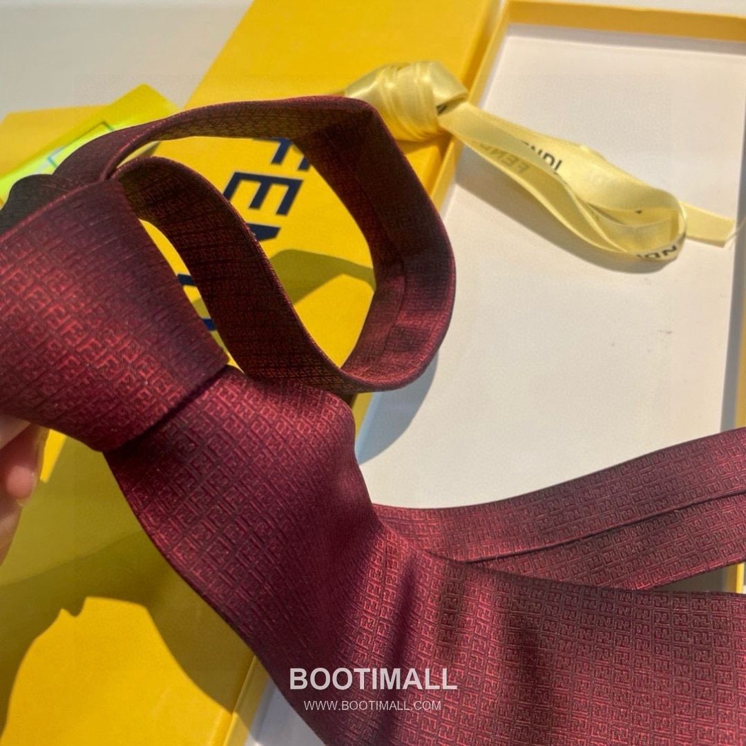 Fendi FF Jacquard Tie Jacquard Silk Black 펜디 FF 자카드 넥타이 자카드 실크 블랙 5