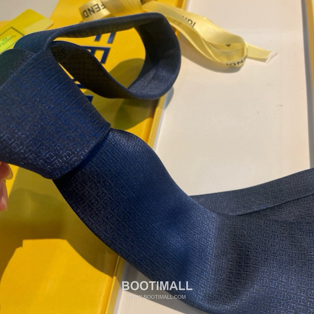 Fendi FF Jacquard Tie Jacquard Silk Black 펜디 FF 자카드 넥타이 자카드 실크 블랙 7