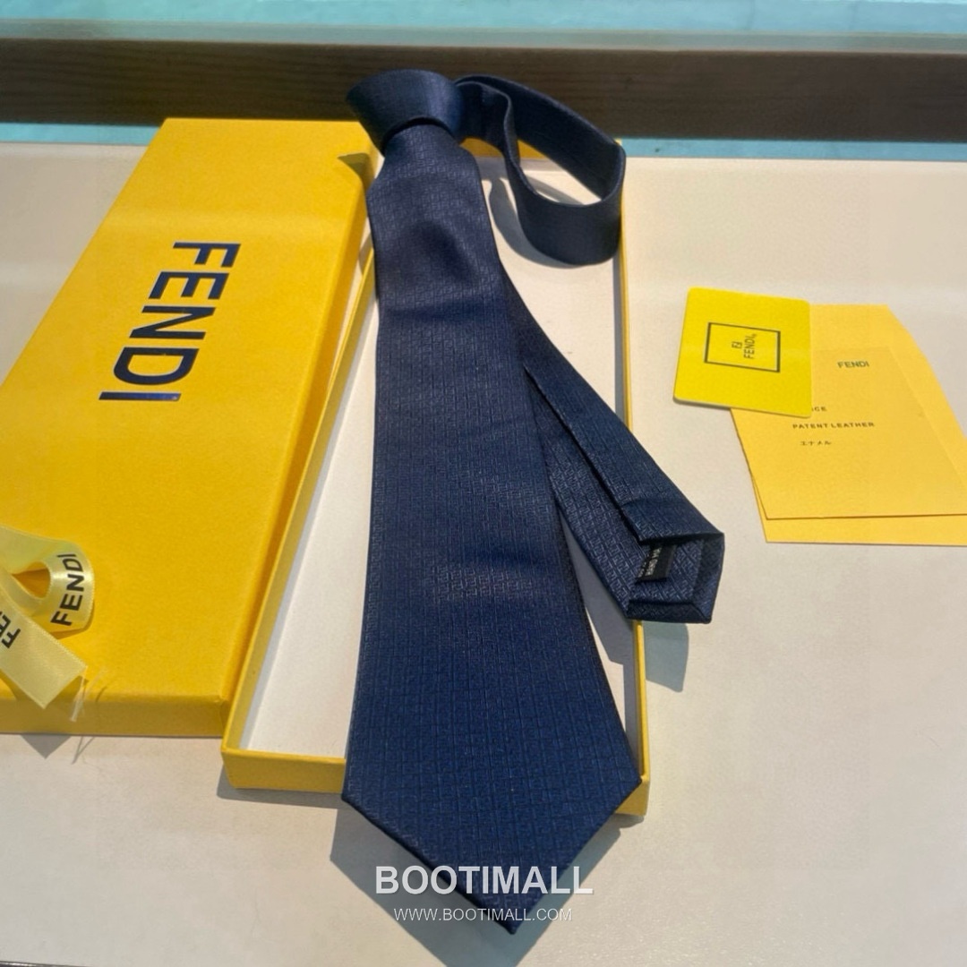 Fendi FF Jacquard Tie Jacquard Silk Black 펜디 FF 자카드 넥타이 자카드 실크 블랙 8