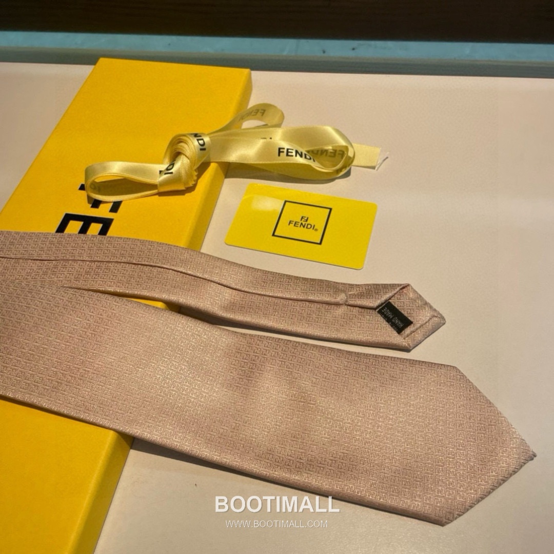 Fendi FF Jacquard Tie Jacquard Silk Black 펜디 FF 자카드 넥타이 자카드 실크 블랙 4