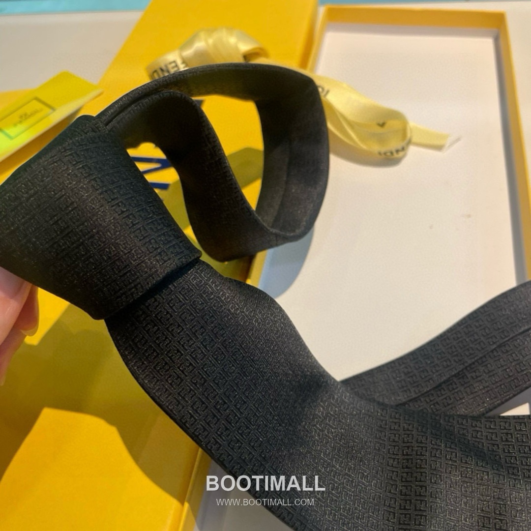 Fendi FF Jacquard Tie Jacquard Silk Black 펜디 FF 자카드 넥타이 자카드 실크 블랙 7