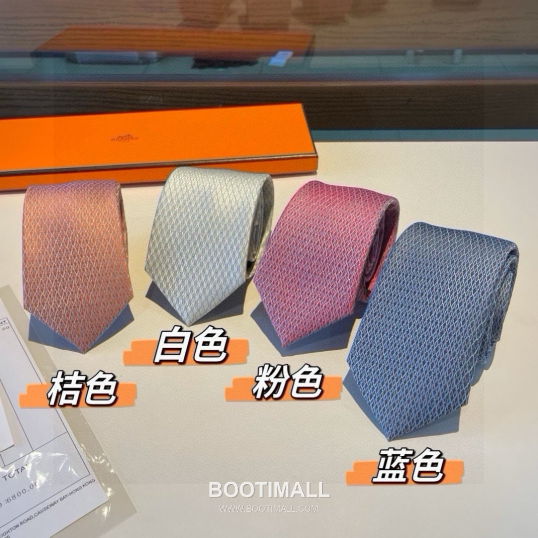 Hermes Twill Silk Tie Silk Twill Black 에르메스 트윌 실크 타이 실크 트윌 블랙 1