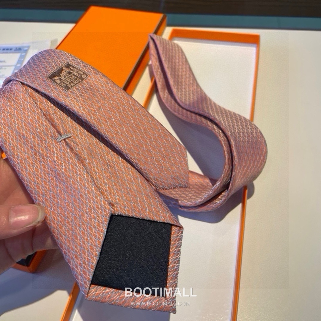 Hermes Twill Silk Tie Silk Twill Black 에르메스 트윌 실크 타이 실크 트윌 블랙 5