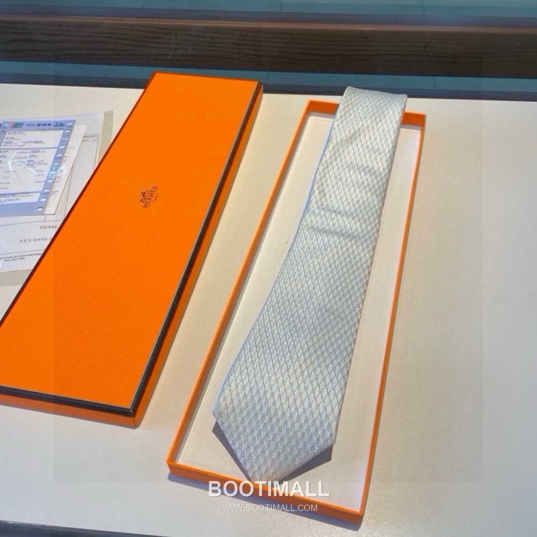 Hermes Twill Silk Tie Silk Twill Black 에르메스 트윌 실크 타이 실크 트윌 블랙 2