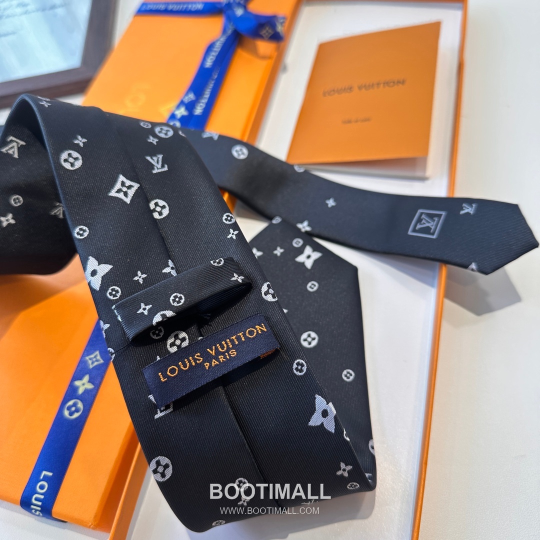 Louis Vuitton Classic Jacquard Tie Silk Black 루이비통 클래식 자카드 넥타이 실크 블랙 148×7cm 5