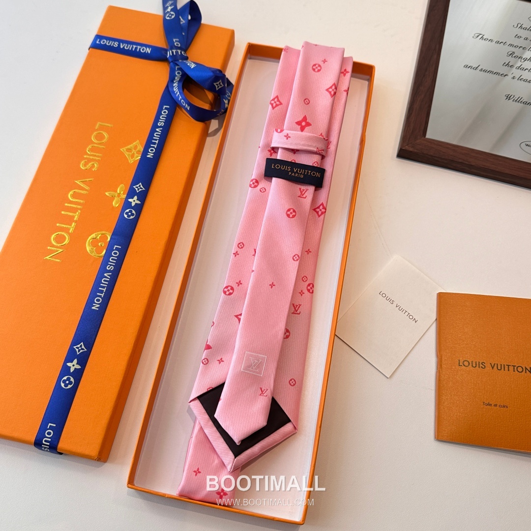 Louis Vuitton Classic Jacquard Tie Silk Black 루이비통 클래식 자카드 넥타이 실크 블랙 148cm 3