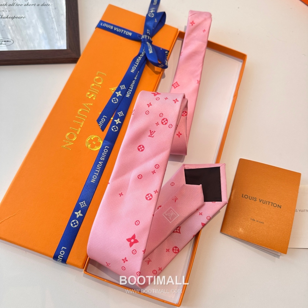 Louis Vuitton Classic Jacquard Tie Silk Black 루이비통 클래식 자카드 넥타이 실크 블랙 148cm 4
