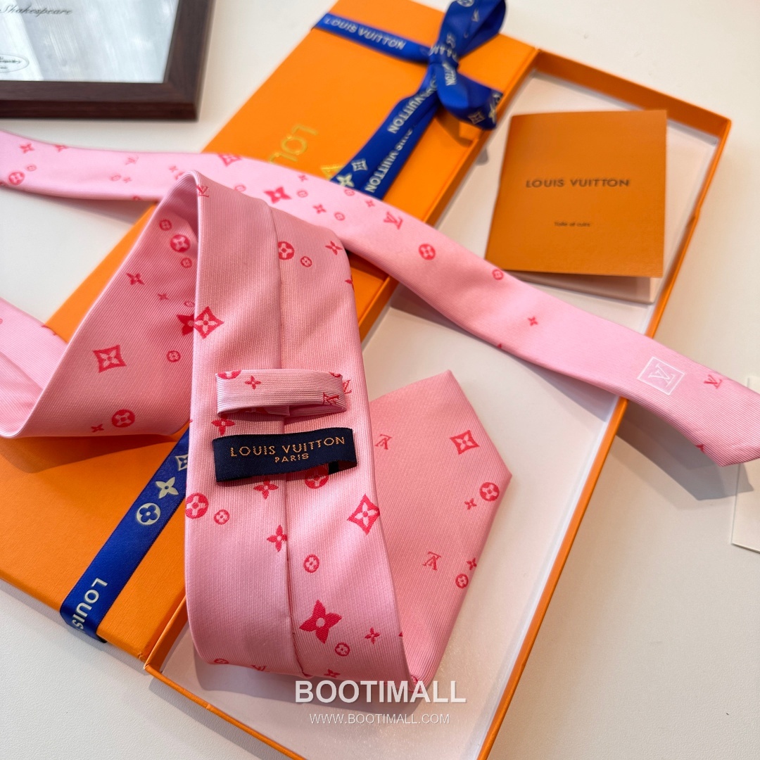 Louis Vuitton Classic Jacquard Tie Silk Black 루이비통 클래식 자카드 넥타이 실크 블랙 148cm 5