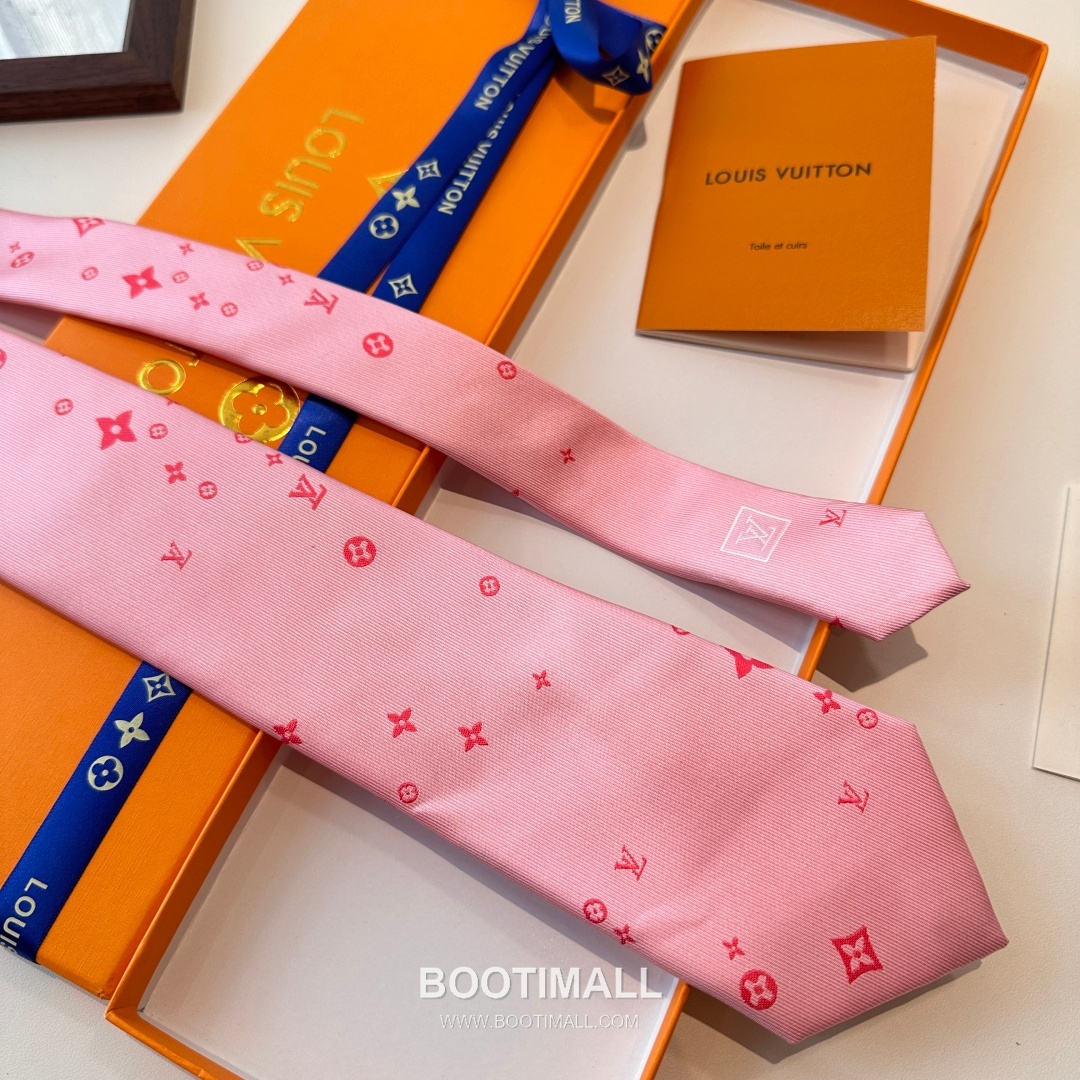 Louis Vuitton Classic Jacquard Tie Silk Black 루이비통 클래식 자카드 넥타이 실크 블랙 148cm 6