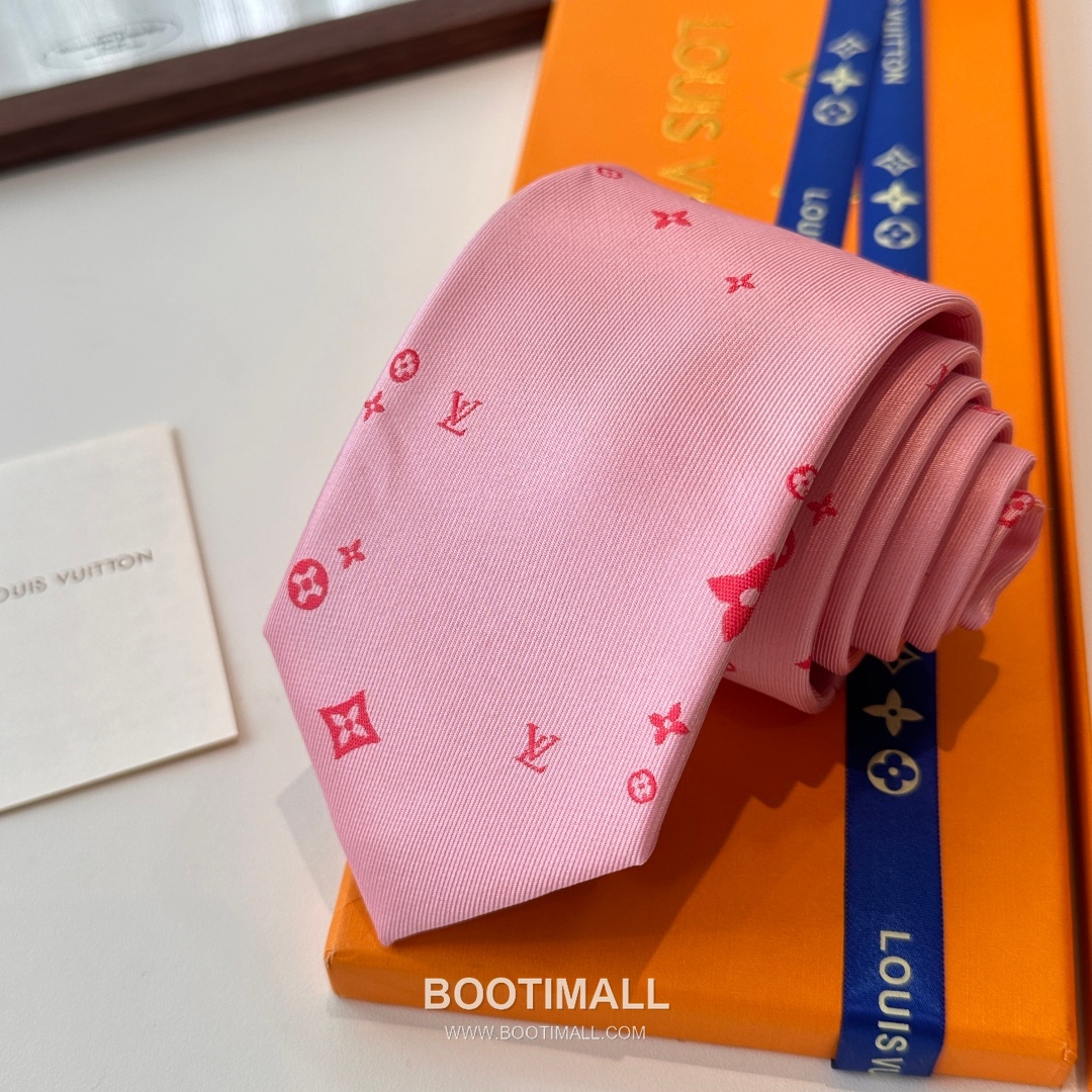 Louis Vuitton Classic Jacquard Tie Silk Black 루이비통 클래식 자카드 넥타이 실크 블랙 148cm 8