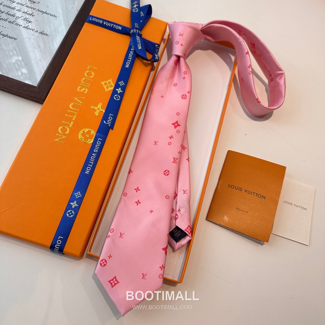 Louis Vuitton Classic Jacquard Tie Silk Black 루이비통 클래식 자카드 넥타이 실크 블랙 148cm 9