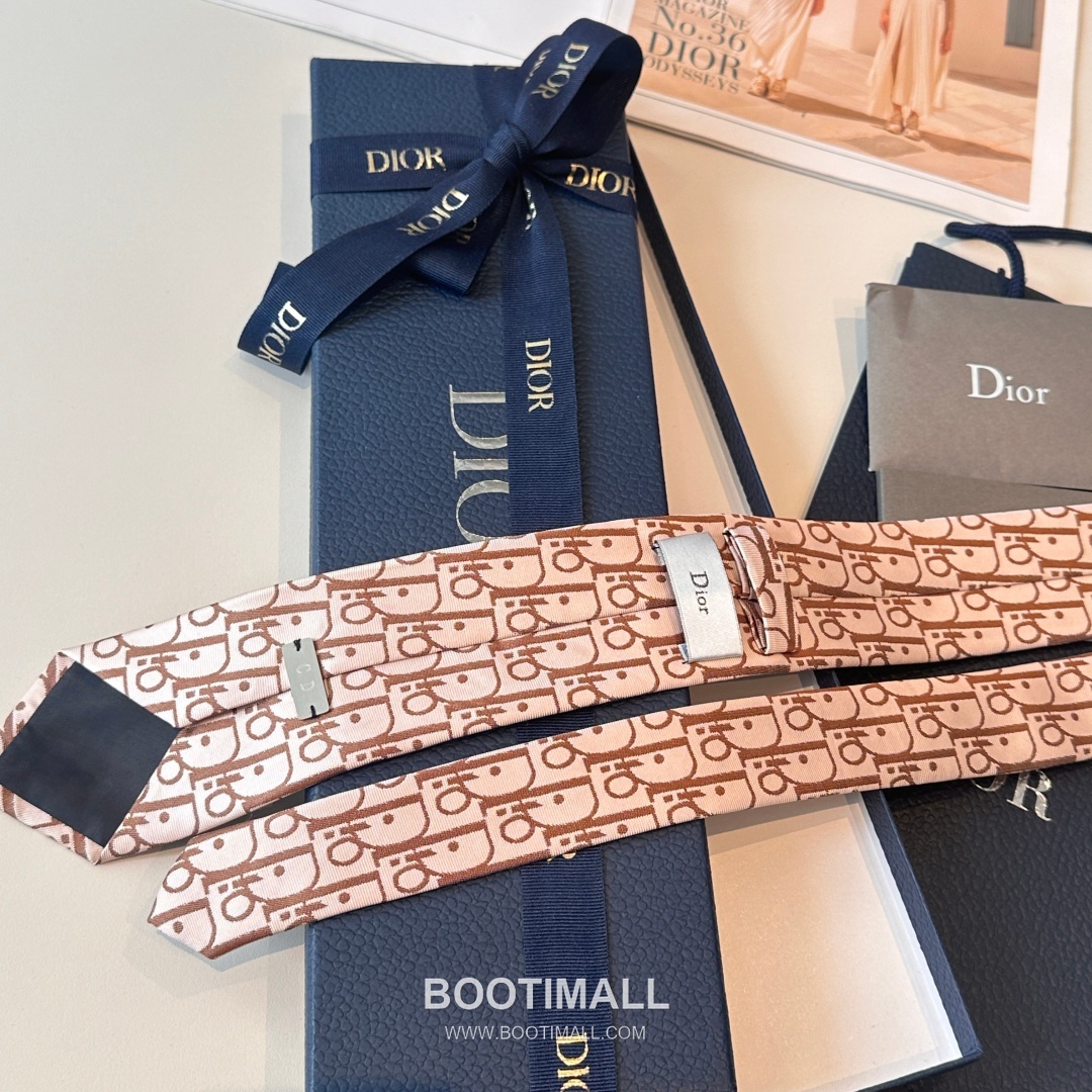 Dior CD Jacquard Tie Silk Navy 디올 CD 자카드 넥타이 실크 네이비 5