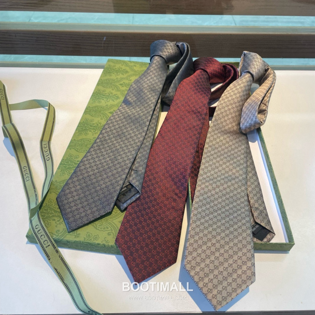 Gucci GG Jacquard Tie Silk Black 구찌 GG 자카드 넥타이 실크 블랙 1
