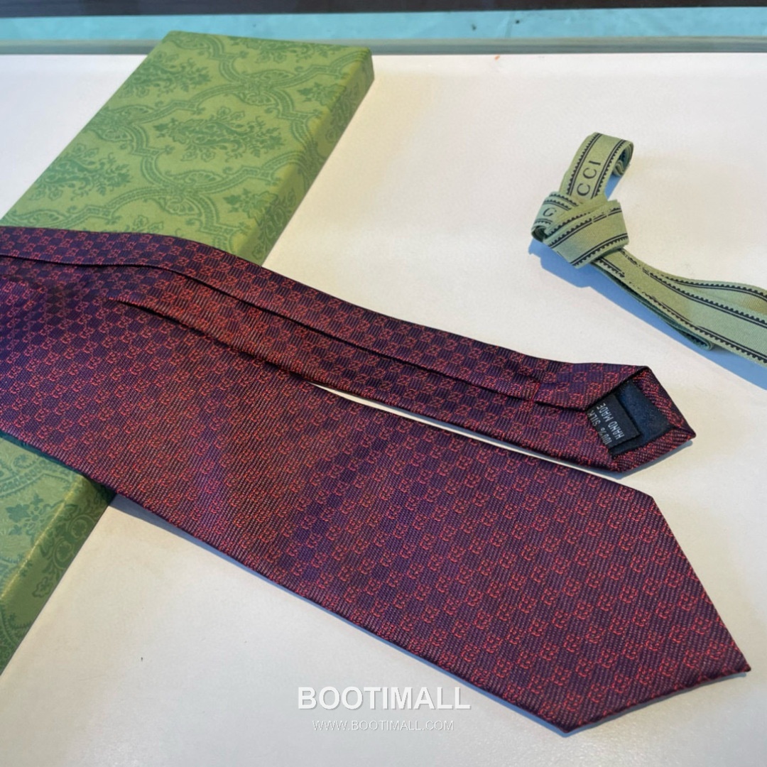 Gucci GG Jacquard Tie Silk Black 구찌 GG 자카드 넥타이 실크 블랙 4