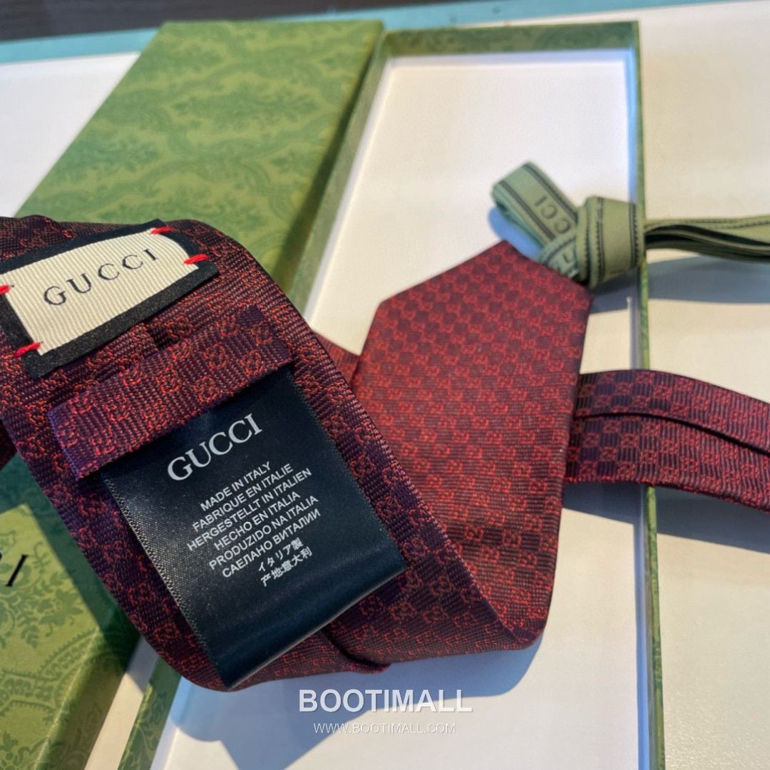 Gucci GG Jacquard Tie Silk Black 구찌 GG 자카드 넥타이 실크 블랙 5