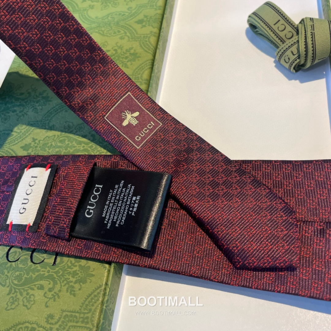 Gucci GG Jacquard Tie Silk Black 구찌 GG 자카드 넥타이 실크 블랙 6