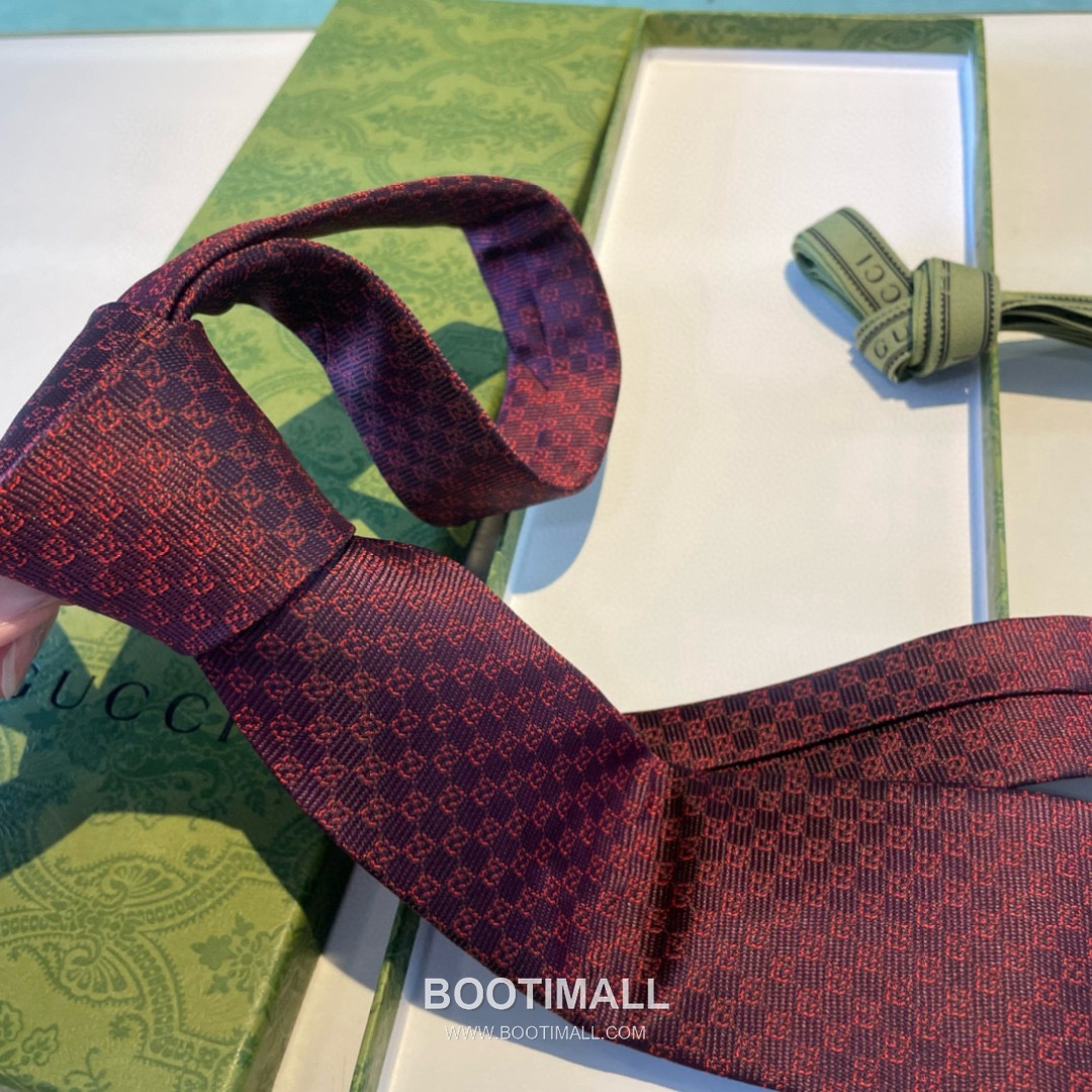 Gucci GG Jacquard Tie Silk Black 구찌 GG 자카드 넥타이 실크 블랙 7