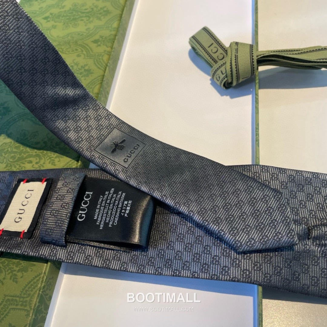 Gucci GG Jacquard Tie Silk Black 구찌 GG 자카드 넥타이 실크 블랙 7