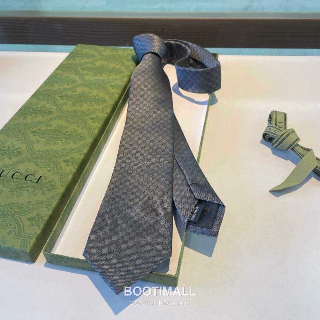 Gucci GG Jacquard Tie Silk Black 구찌 GG 자카드 넥타이 실크 블랙 8