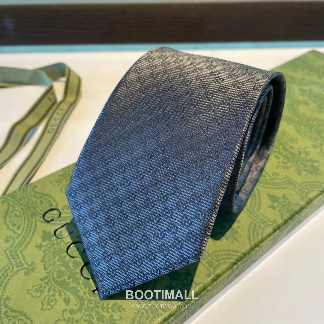 Gucci GG Jacquard Tie Silk Black 구찌 GG 자카드 넥타이 실크 블랙 9