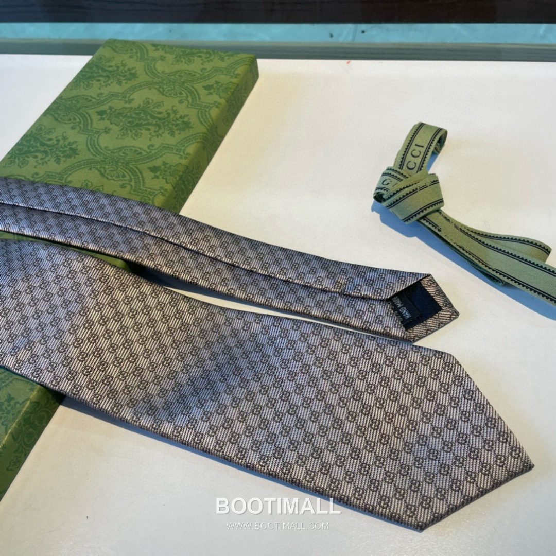 Gucci GG Jacquard Tie Silk Black 구찌 GG 자카드 넥타이 실크 블랙 4