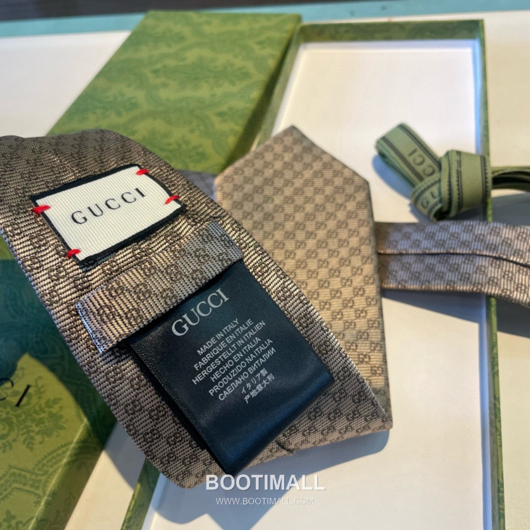 Gucci GG Jacquard Tie Silk Black 구찌 GG 자카드 넥타이 실크 블랙 5