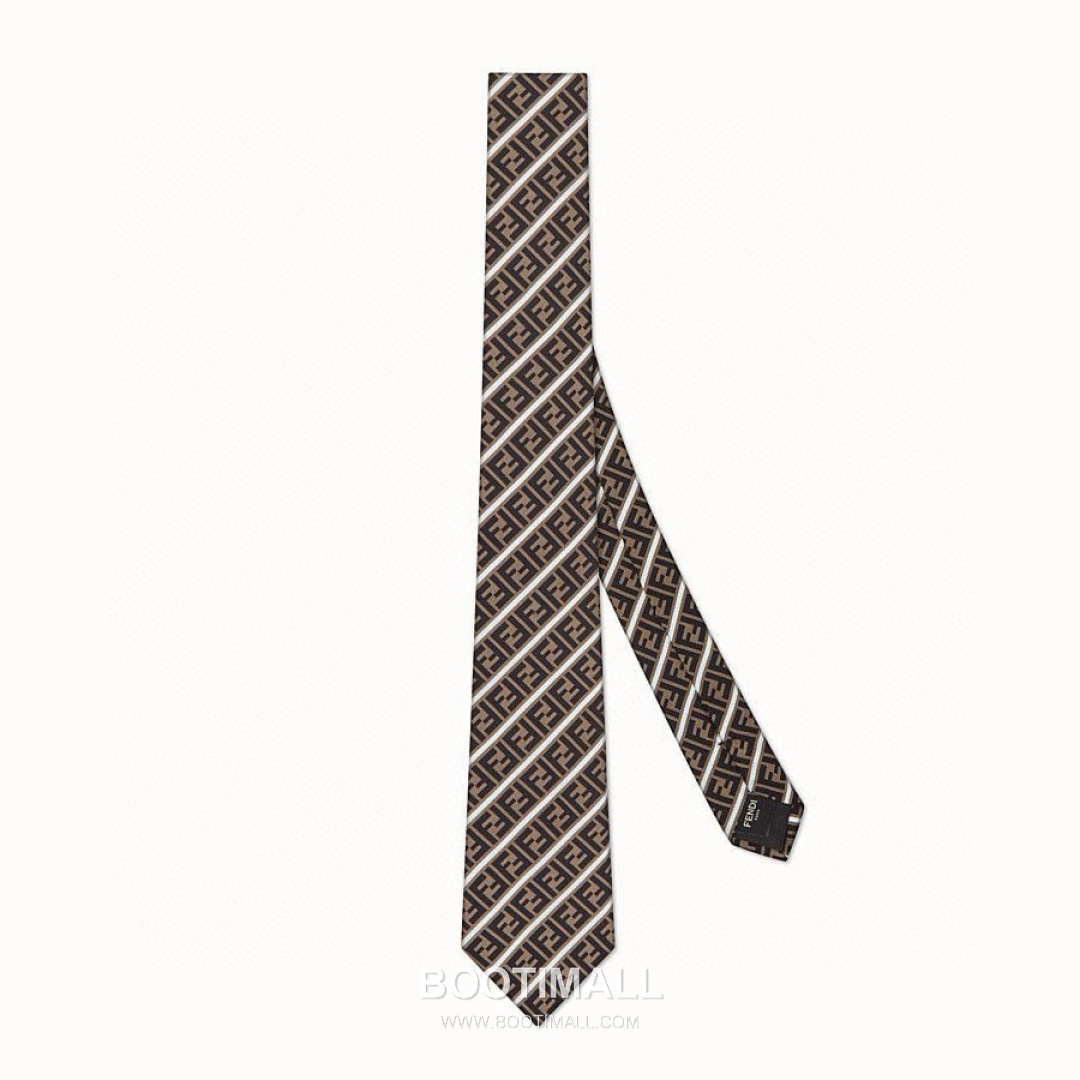 Fendi FF Jacquard Tie Silk Black 펜디 FF 자카드 넥타이 실크 블랙 1
