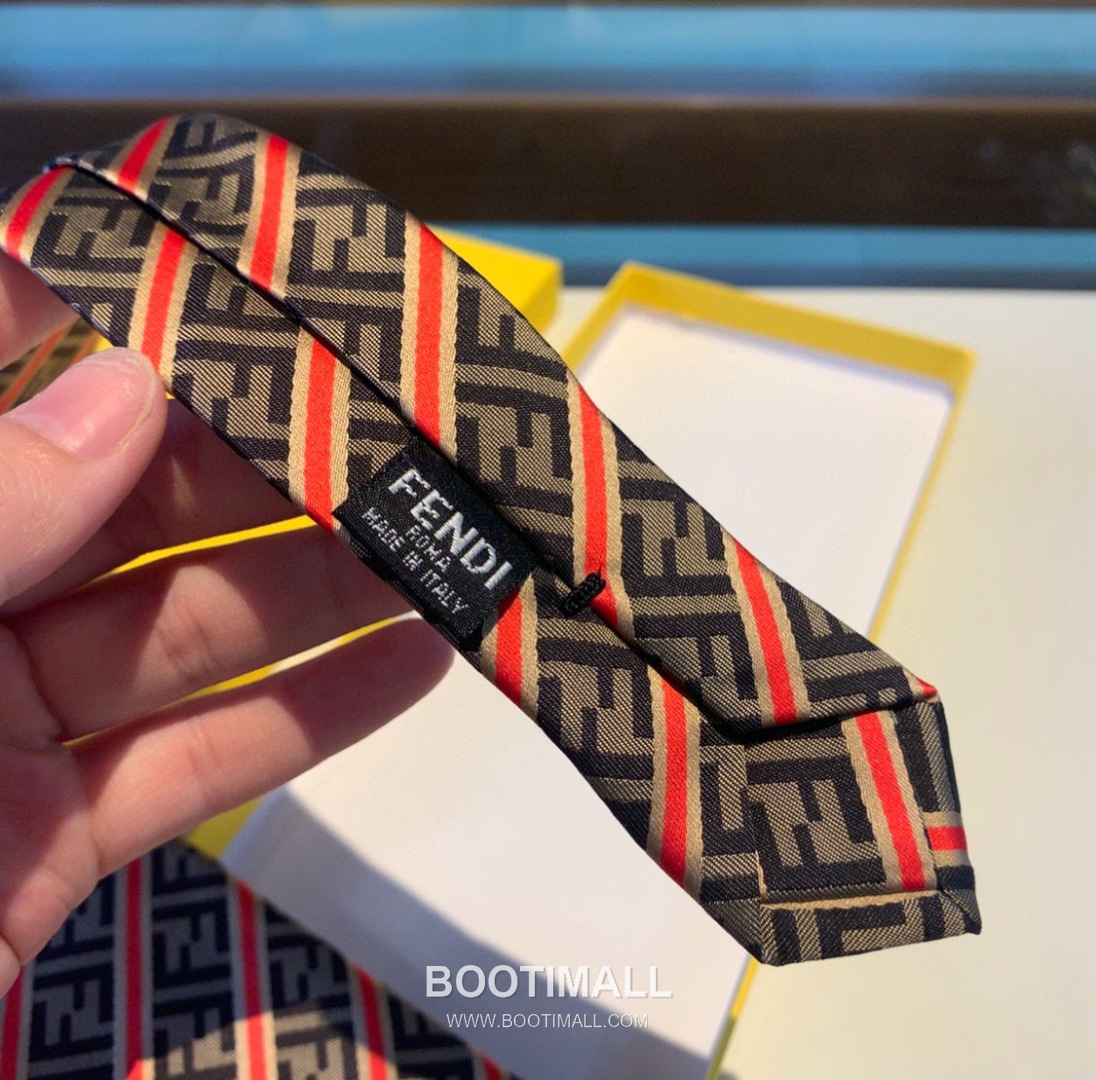 Fendi FF Jacquard Tie Silk Black 펜디 FF 자카드 넥타이 실크 블랙 8