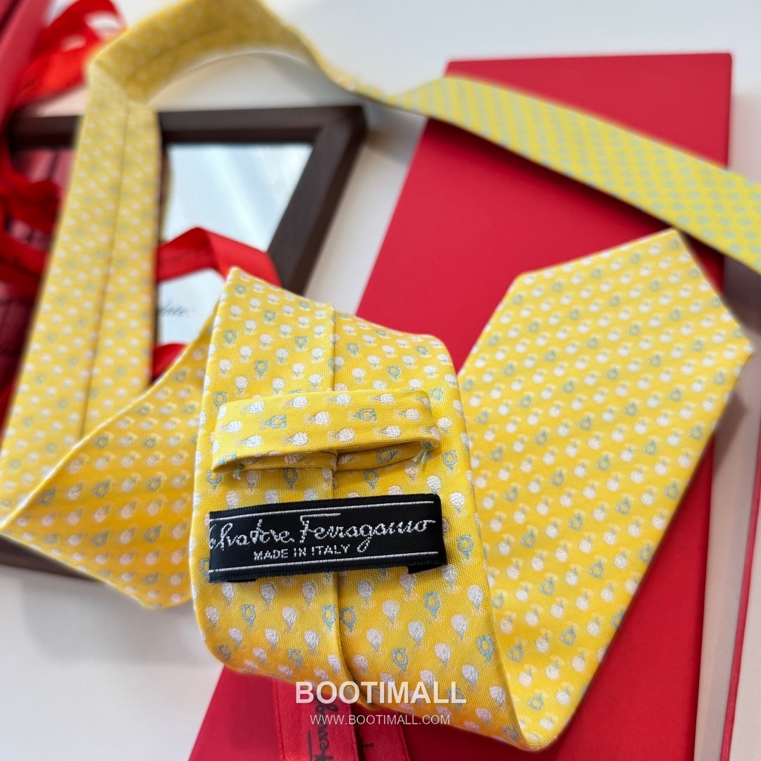 Ferragamo Tie Collection 100% Silk Twill Black 페라가모 타이 컬렉션 실크 트윌 100% 블랙 8