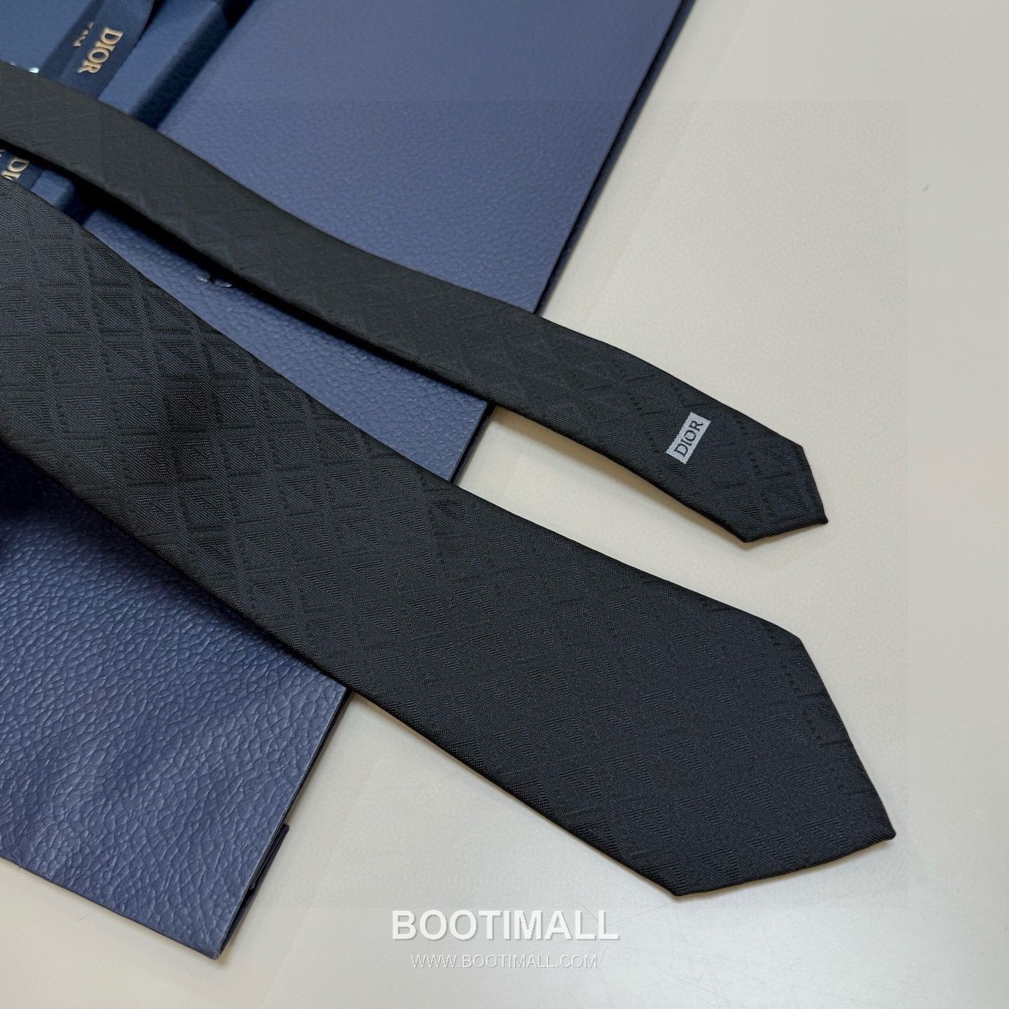 Dior CD Diamond Tie Silk Black 디올 CD 다이아몬드 넥타이 실크 블랙 6