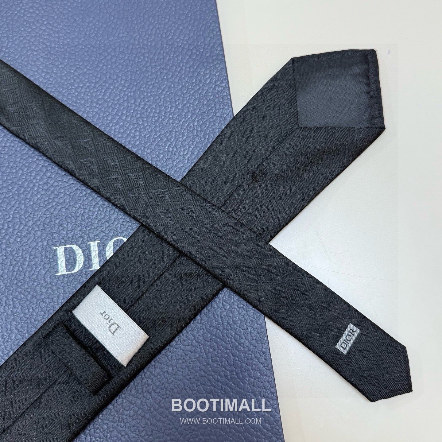 Dior CD Diamond Tie Silk Black 디올 CD 다이아몬드 넥타이 실크 블랙 7