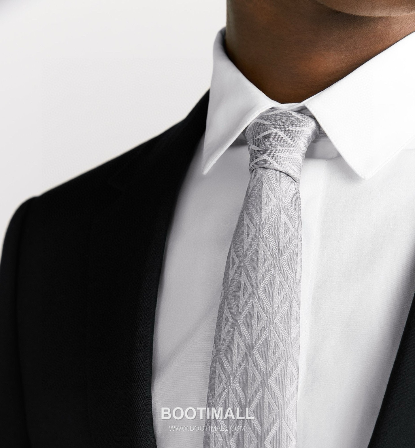 Dior CD Diamond Tie Silk Black 디올 CD 다이아몬드 넥타이 실크 블랙 2