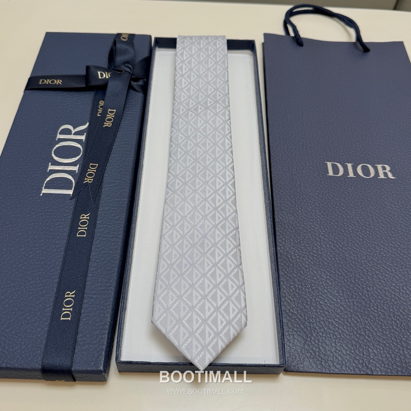 Dior CD Diamond Tie Silk Black 디올 CD 다이아몬드 넥타이 실크 블랙 6