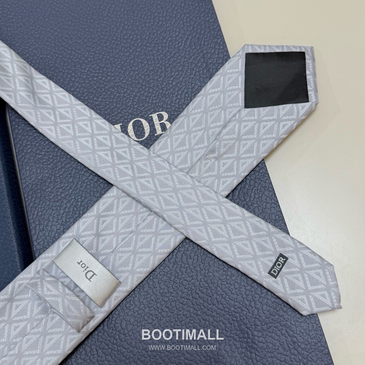 Dior CD Diamond Tie Silk Black 디올 CD 다이아몬드 넥타이 실크 블랙 9