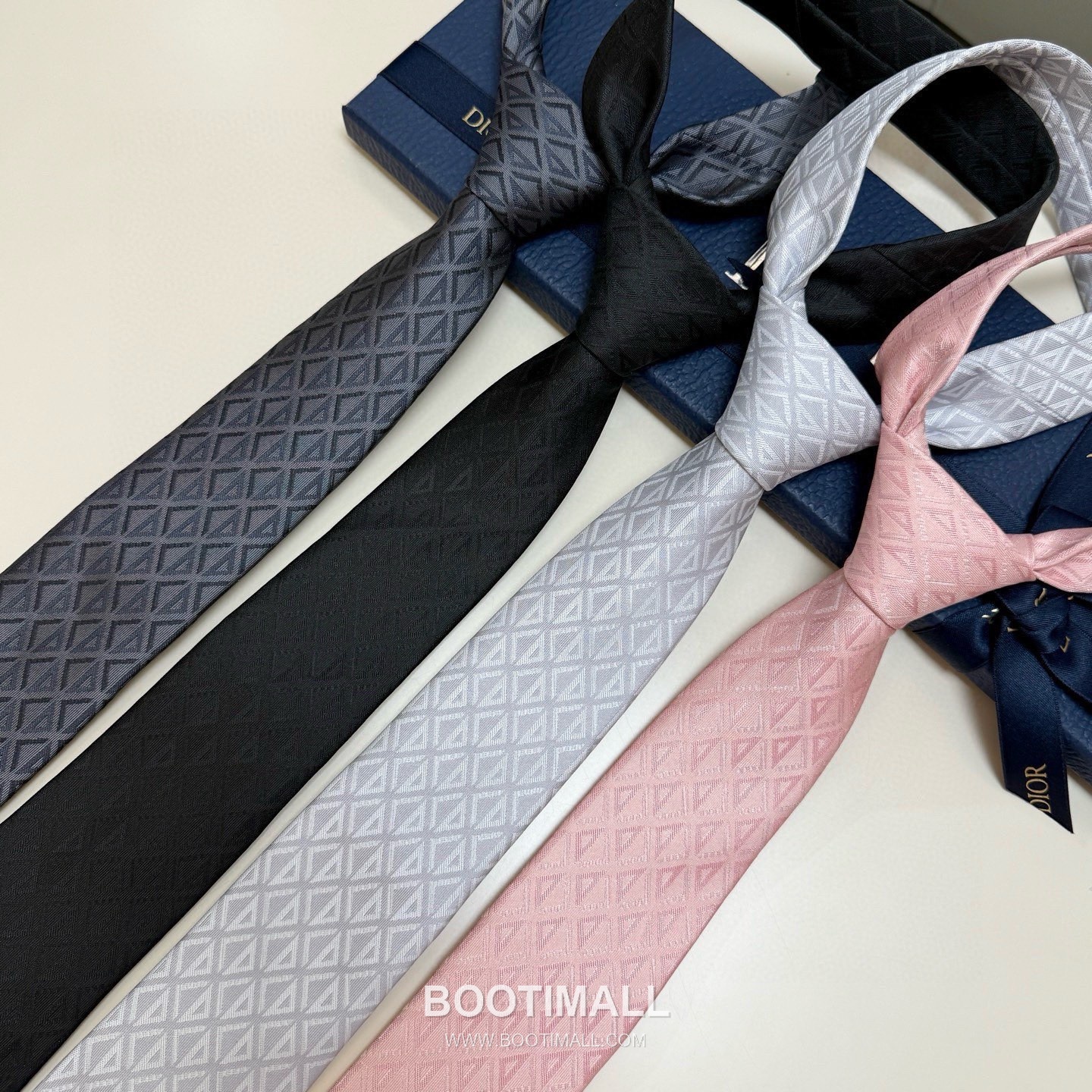 Dior CD Diamond Tie Silk Black 디올 CD 다이아몬드 넥타이 실크 블랙 13