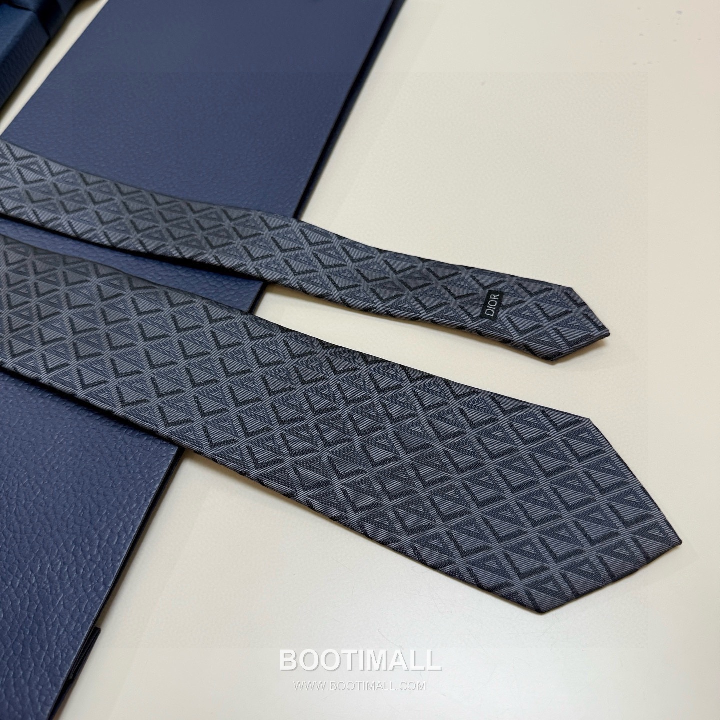 Dior CD Diamond Tie Silk Black 디올 CD 다이아몬드 넥타이 실크 블랙 5