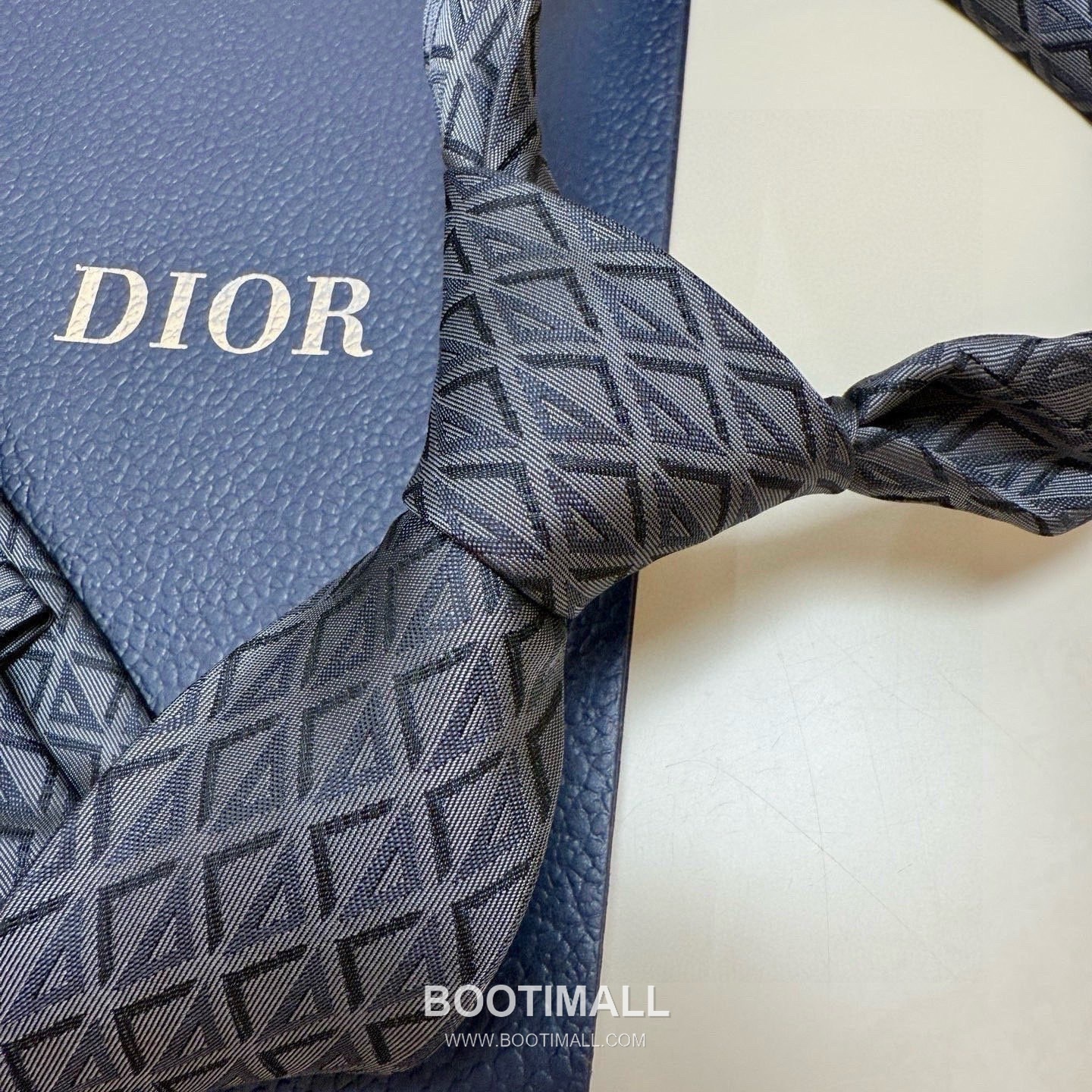 Dior CD Diamond Tie Silk Black 디올 CD 다이아몬드 넥타이 실크 블랙 9