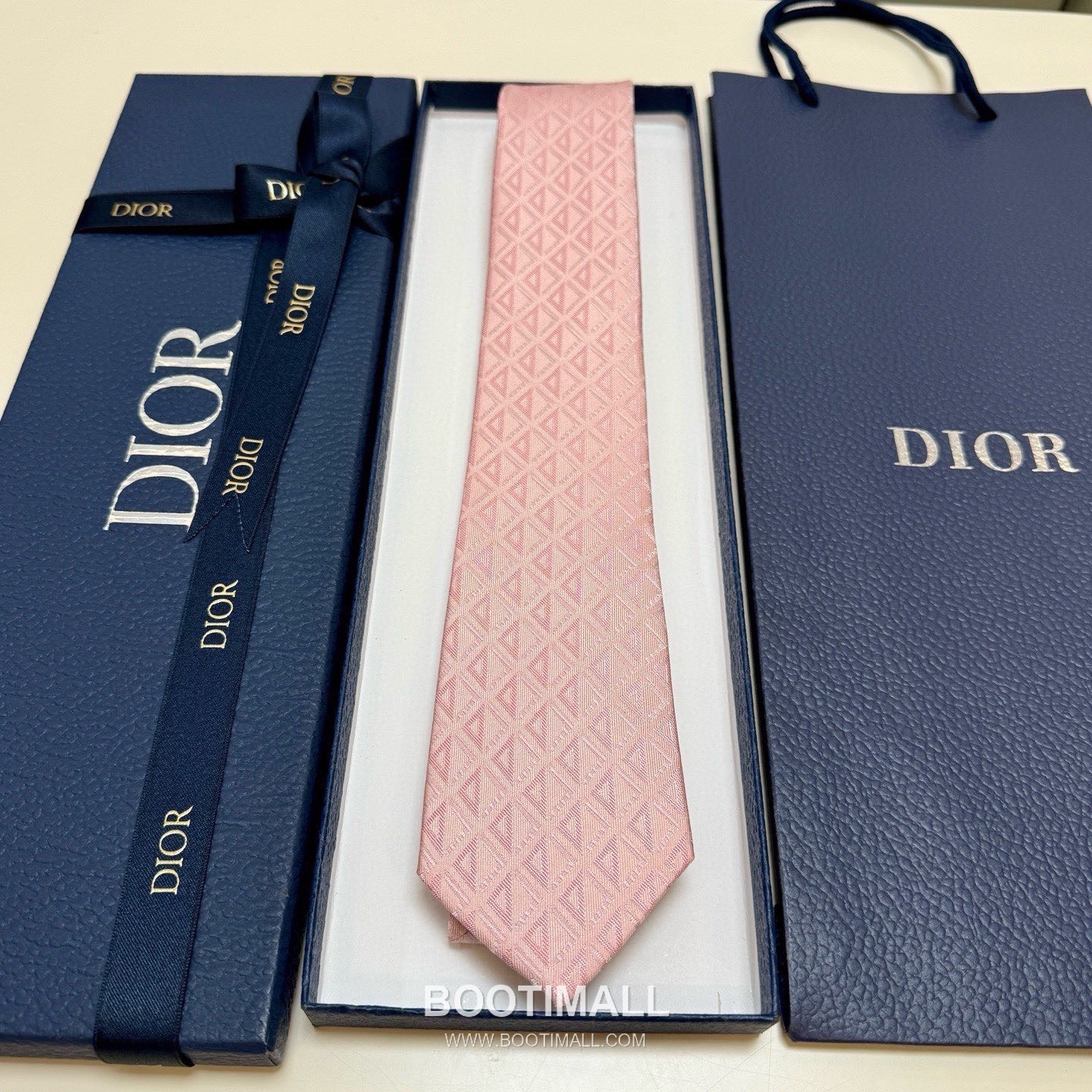 Dior CD Diamond Tie Silk Black 디올 CD 다이아몬드 넥타이 실크 블랙 4