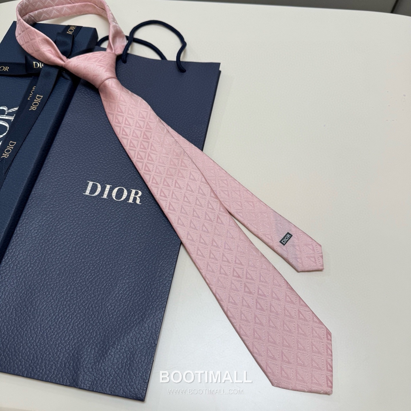 Dior CD Diamond Tie Silk Black 디올 CD 다이아몬드 넥타이 실크 블랙 9