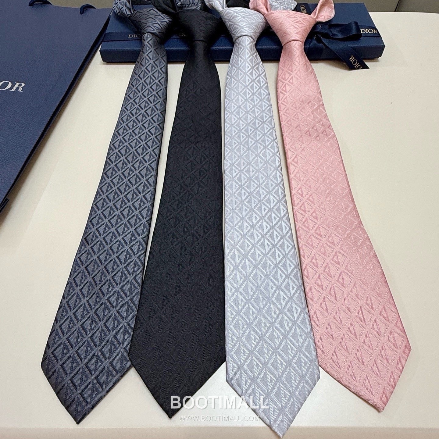 Dior CD Diamond Tie Silk Black 디올 CD 다이아몬드 넥타이 실크 블랙 13