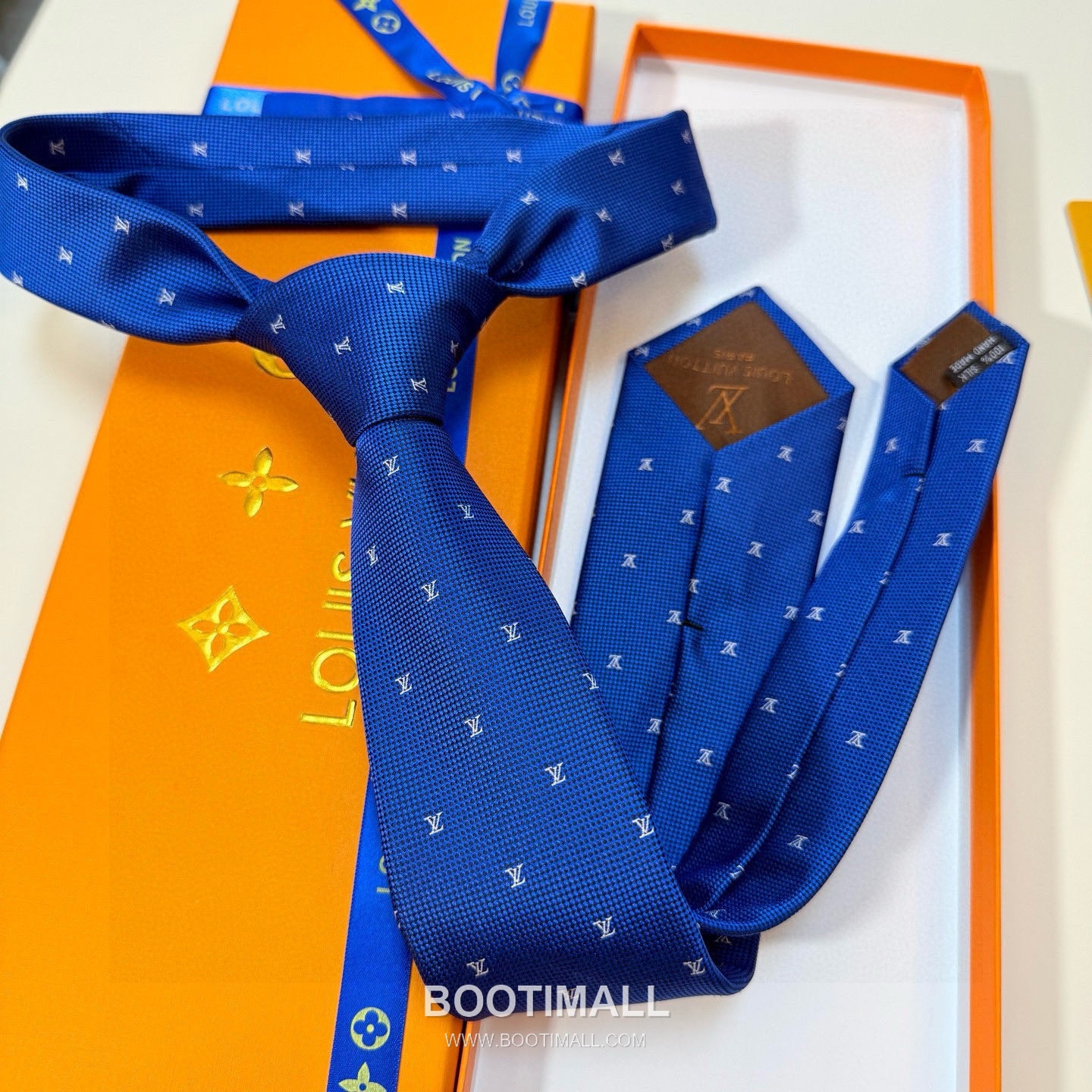 Louis Vuitton Diamonds V Tie Silk Jacquard Dark 루이비통 다이아몬드 V 넥타이 실크 자카드 다크 9