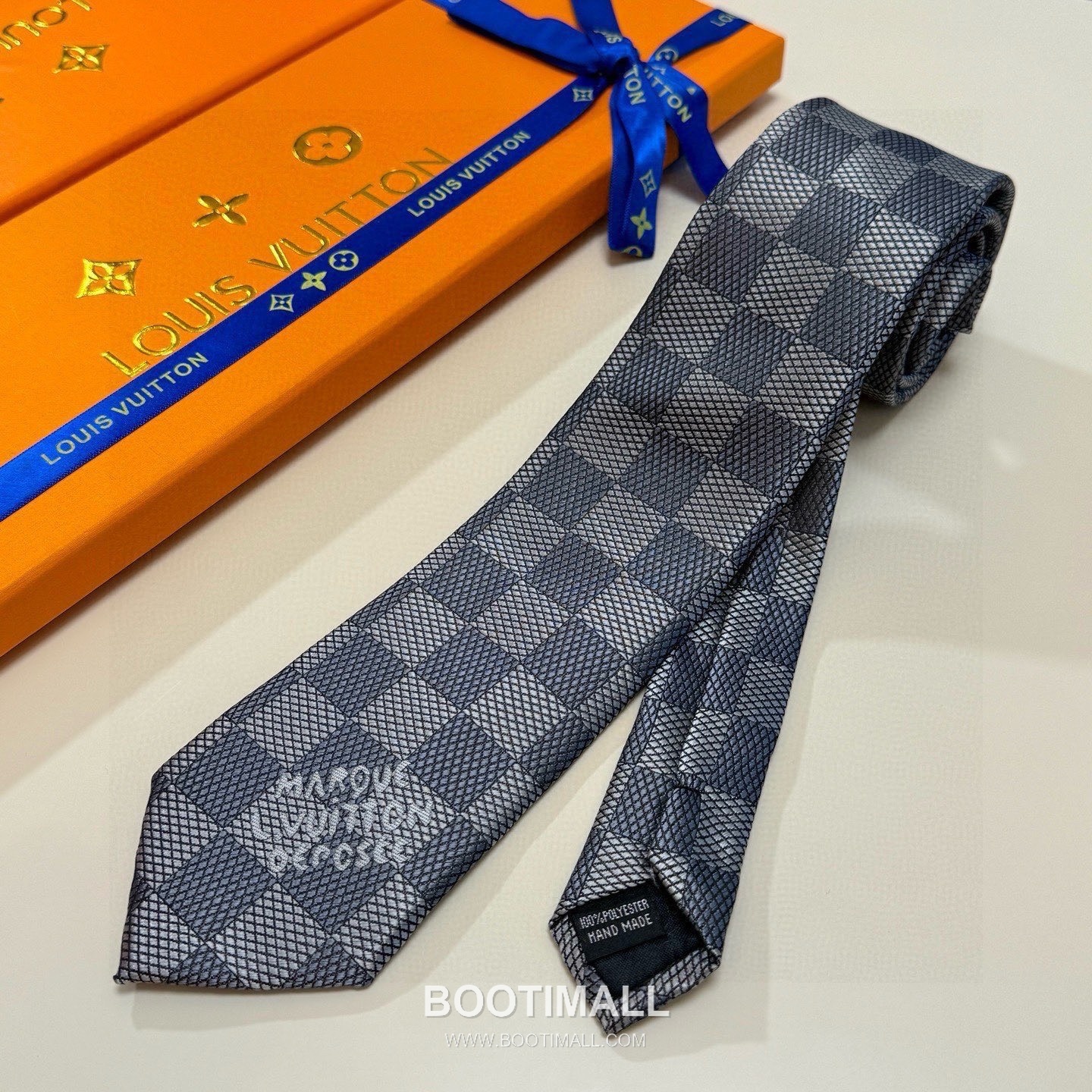Louis Vuitton Damier Jacquard Tie Silk Black 루이비통 다미에 자카드 넥타이 실크 블랙 3