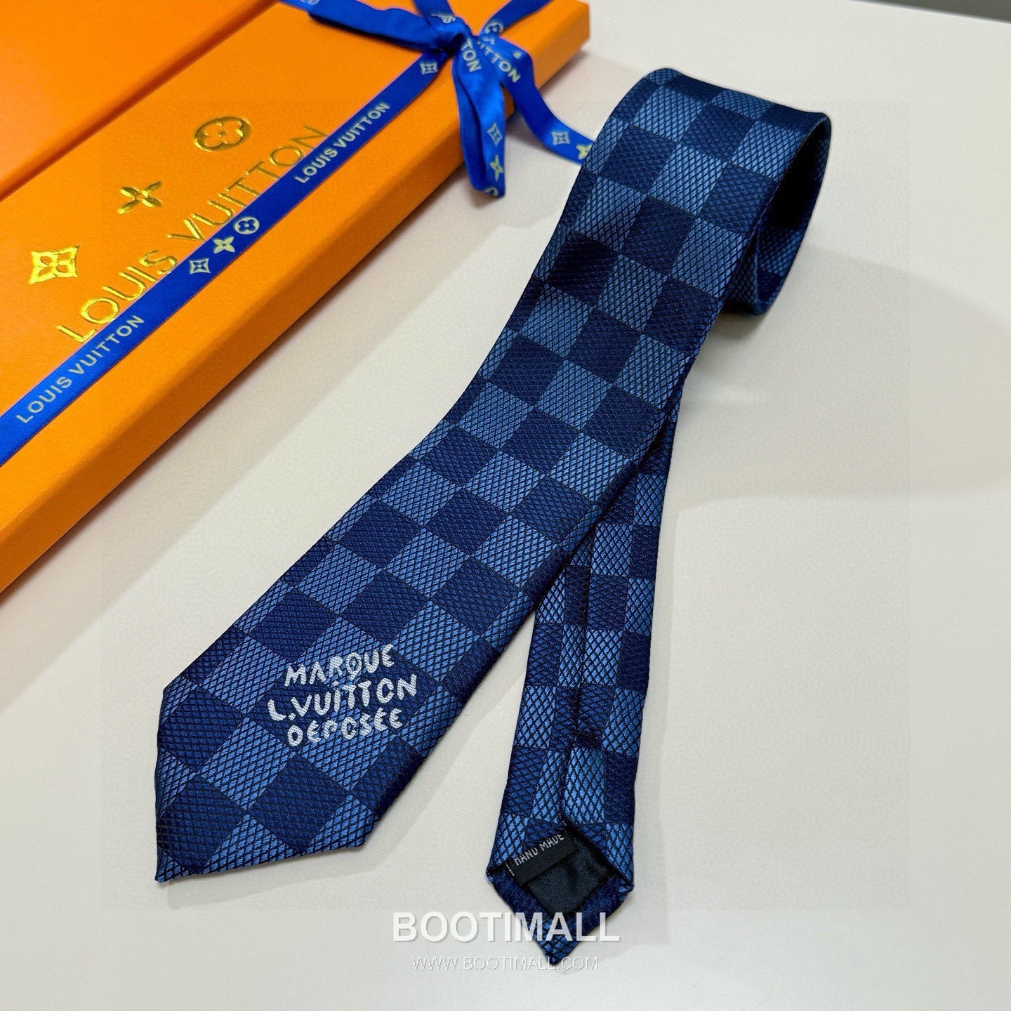 Louis Vuitton Damier Jacquard Tie Silk Black 루이비통 다미에 자카드 넥타이 실크 블랙 3
