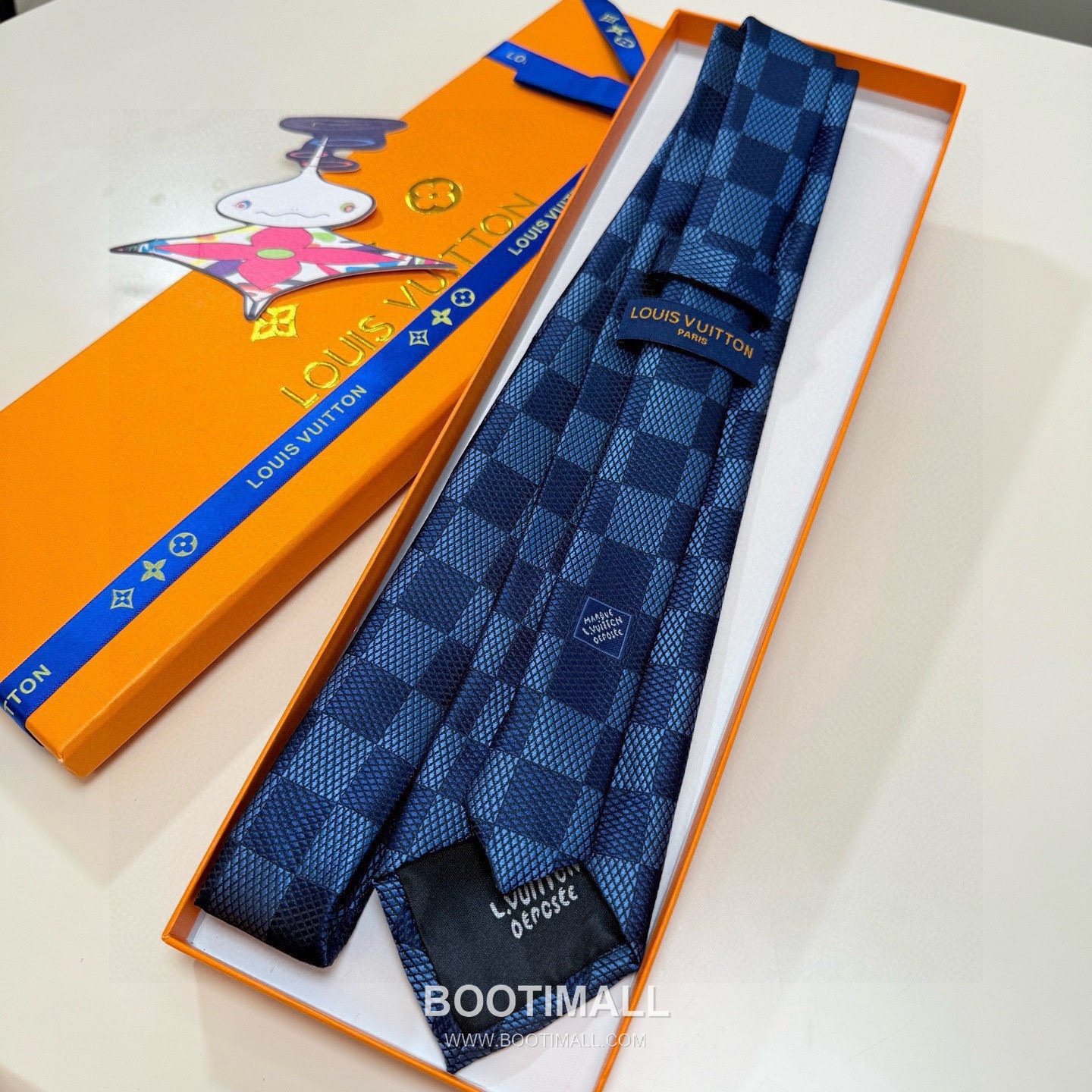 Louis Vuitton Damier Jacquard Tie Silk Black 루이비통 다미에 자카드 넥타이 실크 블랙 4