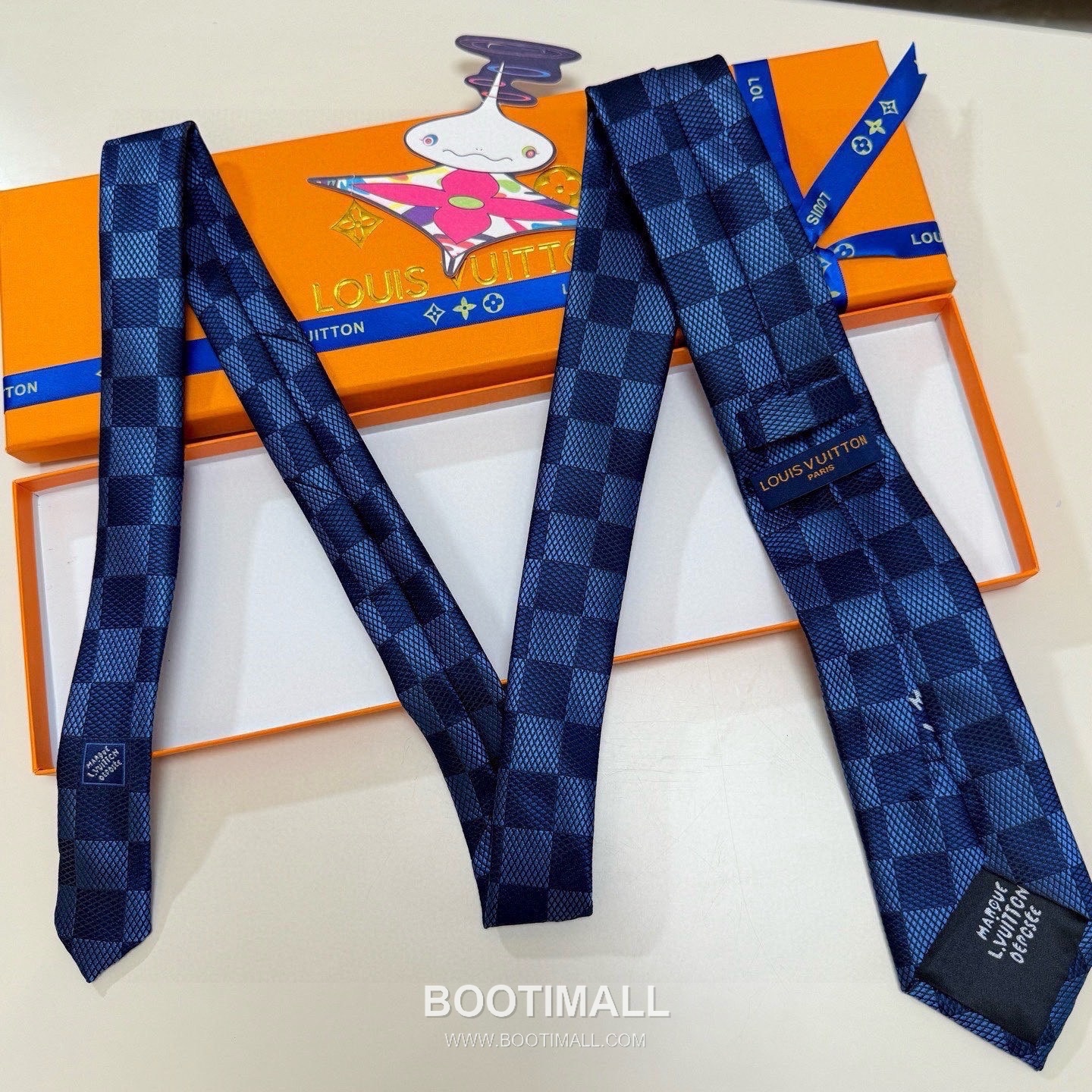 Louis Vuitton Damier Jacquard Tie Silk Black 루이비통 다미에 자카드 넥타이 실크 블랙 5