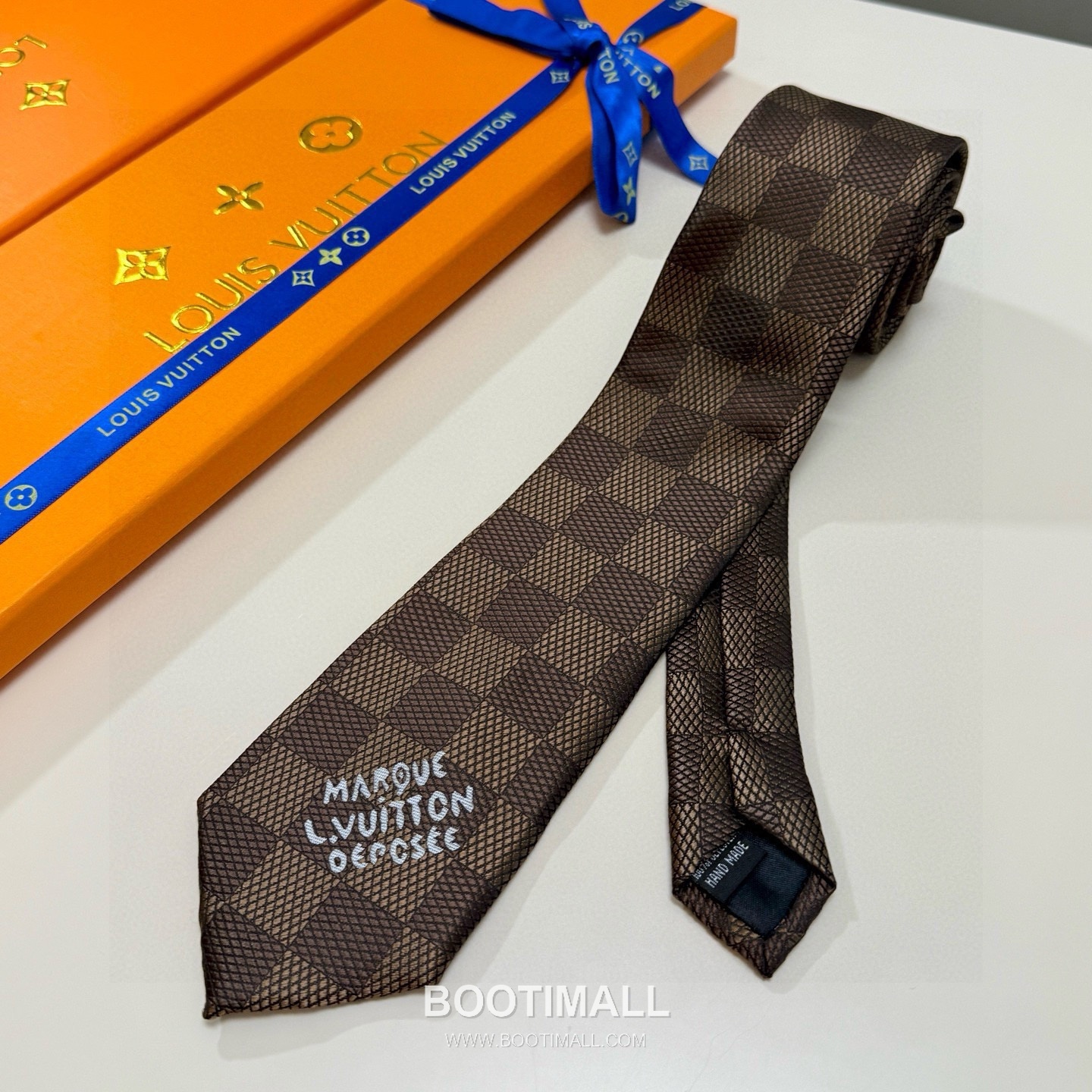 Louis Vuitton Damier Jacquard Tie Silk Black 루이비통 다미에 자카드 넥타이 실크 블랙 4